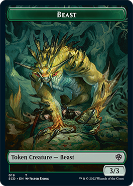 Beast // Beast Double-Sided Token [Starter Commander Decks] | PLUS EV GAMES 