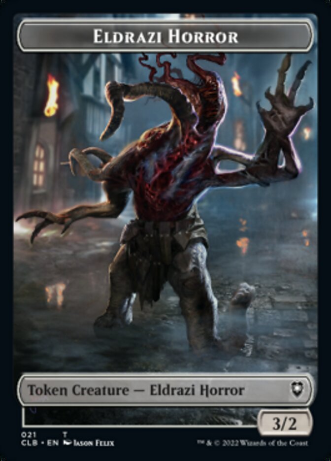 Horror // Eldrazi Horror Double-sided Token [Commander Legends: Battle for Baldur's Gate Tokens] | PLUS EV GAMES 