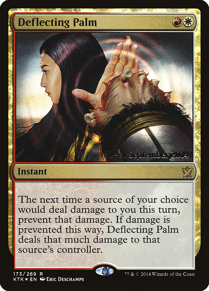 Deflecting Palm  [Khans of Tarkir Prerelease Promos] | PLUS EV GAMES 