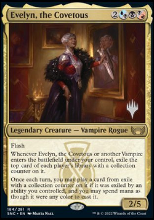 Evelyn, the Covetous (Promo Pack) [Streets of New Capenna Promos] | PLUS EV GAMES 