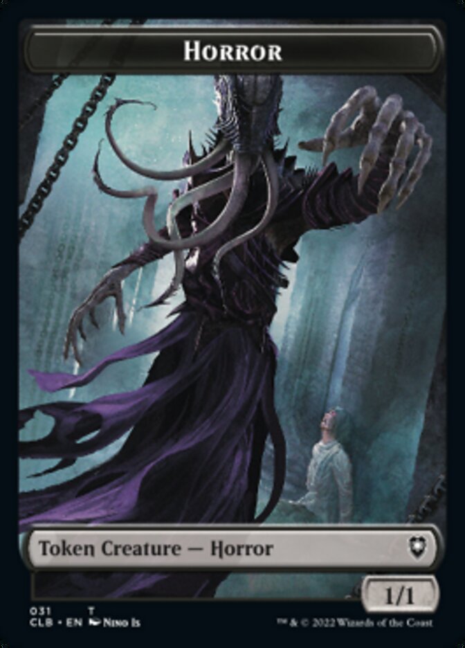 Horror // Eldrazi Horror Double-sided Token [Commander Legends: Battle for Baldur's Gate Tokens] | PLUS EV GAMES 