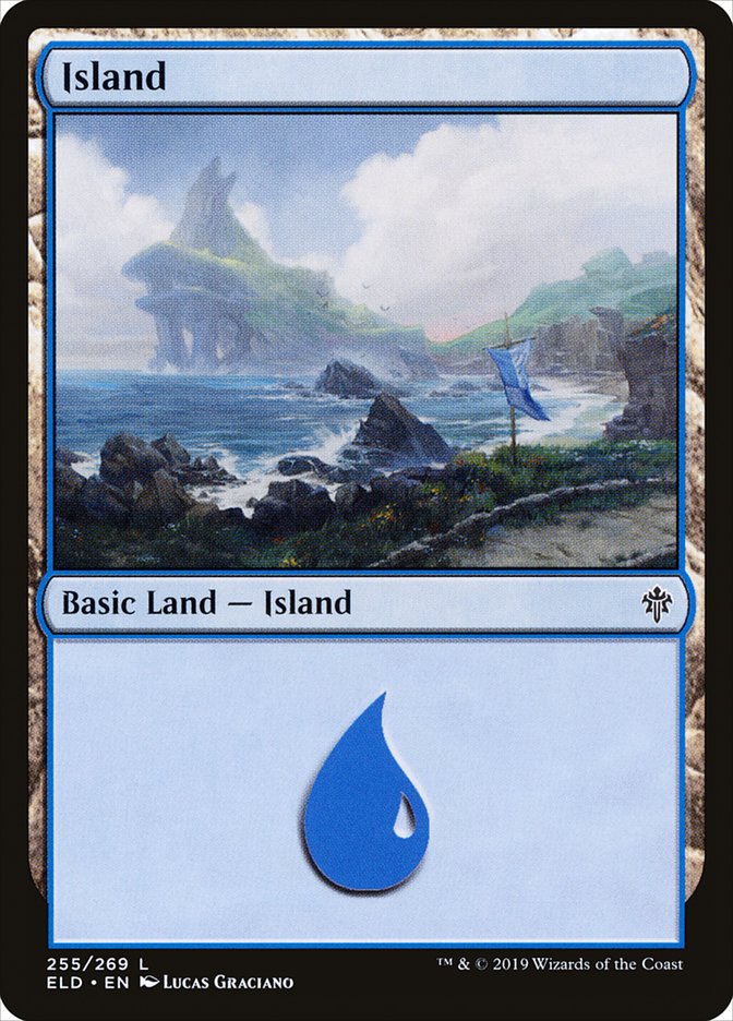 Island (255) [Throne of Eldraine] | PLUS EV GAMES 