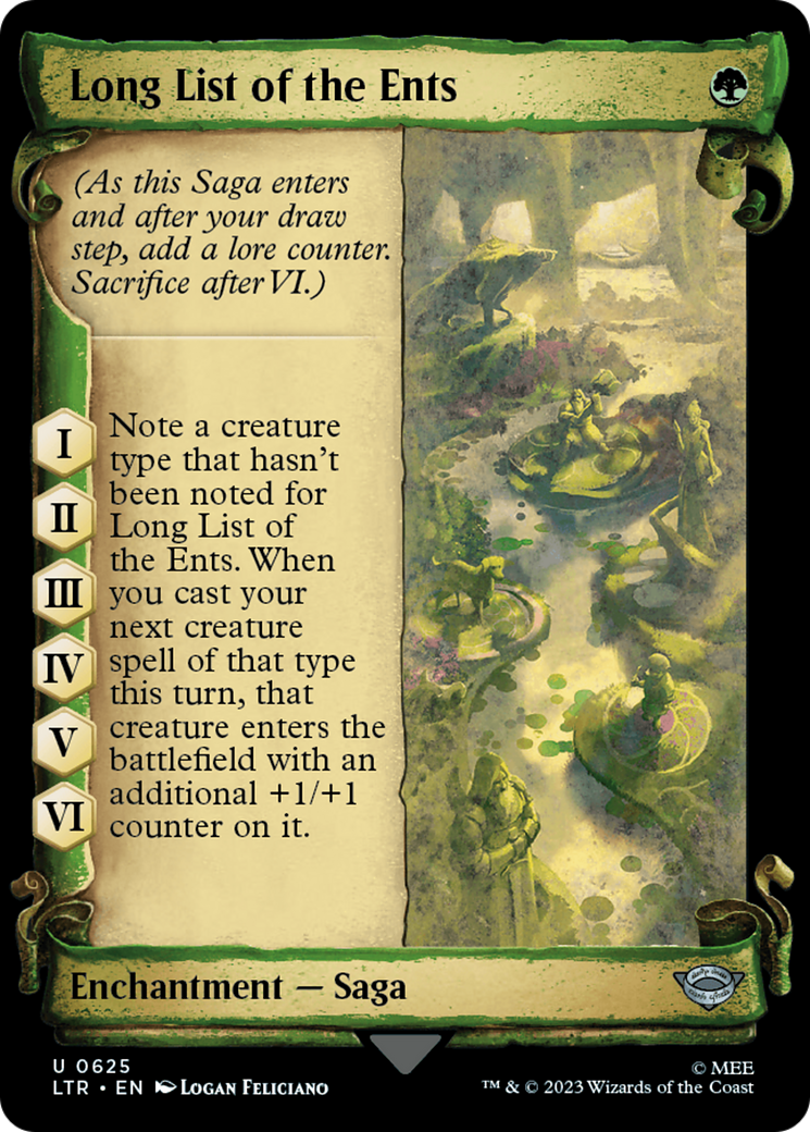 Long List of the Ents [The Lord of the Rings: Tales of Middle-Earth Showcase Scrolls] | PLUS EV GAMES 
