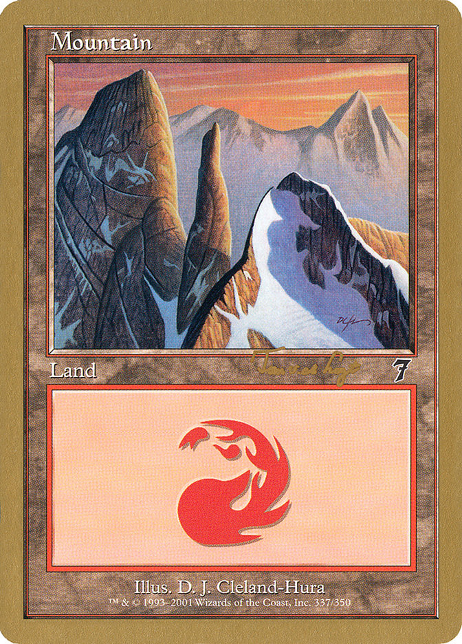 Mountain (337) (Tom van de Logt) [World Championship Decks 2001] | PLUS EV GAMES 