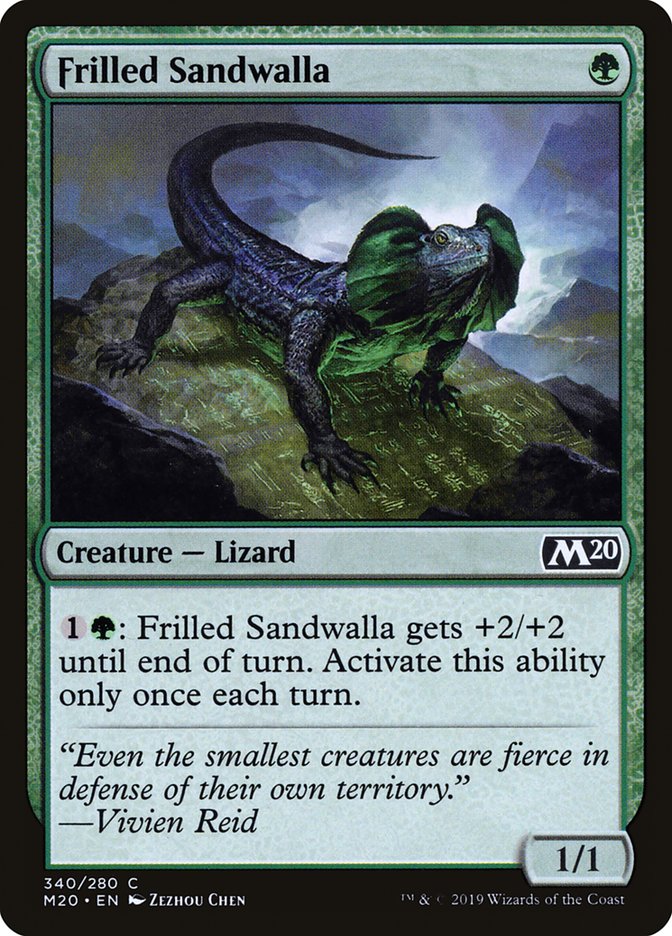 Frilled Sandwalla [Core Set 2020] | PLUS EV GAMES 