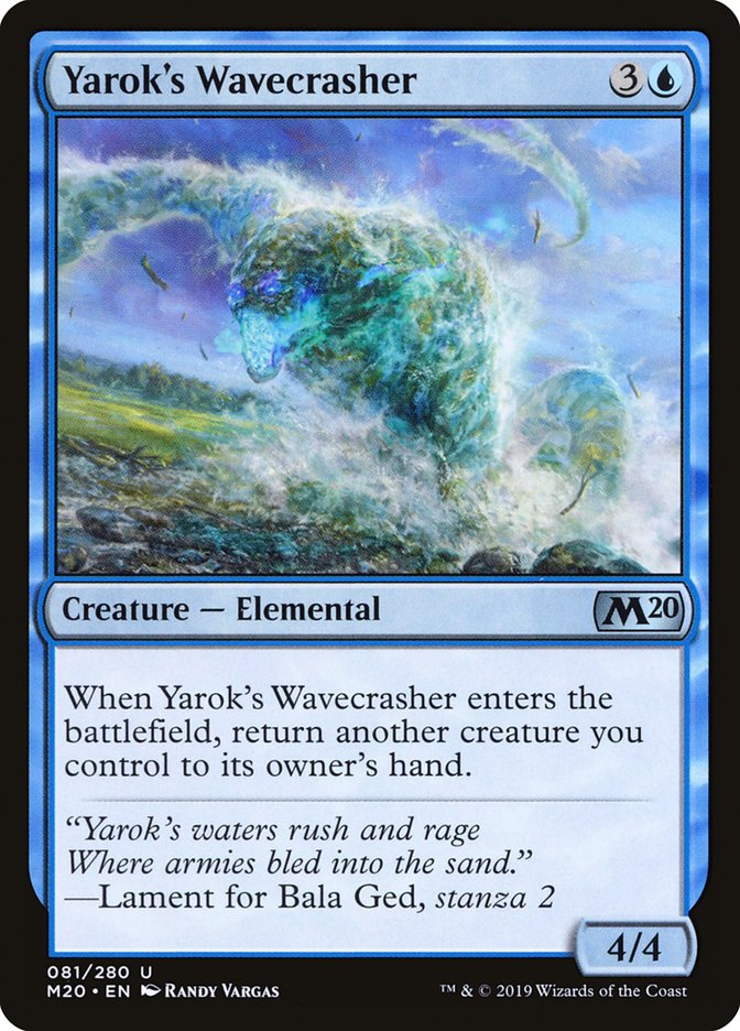 Yarok's Wavecrasher [Core Set 2020] | PLUS EV GAMES 