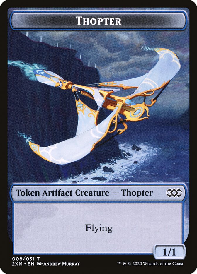 Myr (024) // Thopter (008) Double-sided Token [Double Masters Tokens] | PLUS EV GAMES 