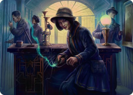 Wiretapping Art Card [Streets of New Capenna Art Series] | PLUS EV GAMES 