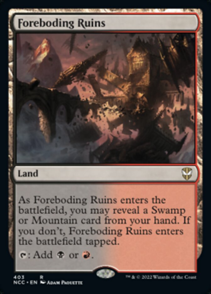 Foreboding Ruins [Streets of New Capenna Commander] | PLUS EV GAMES 