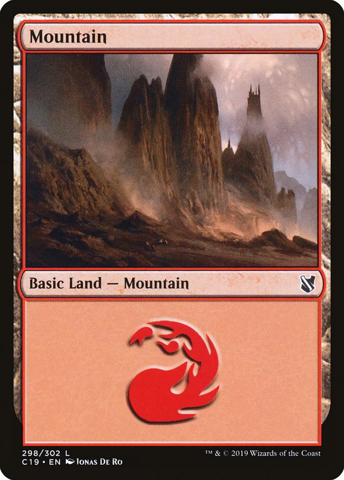 Mountain (298) [Commander 2019] | PLUS EV GAMES 