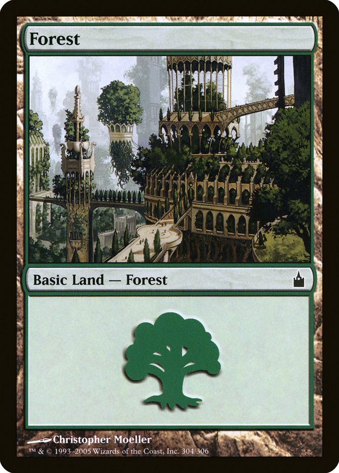 Forest (304) [Ravnica: City of Guilds] | PLUS EV GAMES 