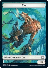 Cat // Copy Double-sided Token [Double Masters Tokens] | PLUS EV GAMES 