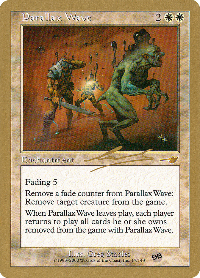 Parallax Wave (Nicolas Labarre) (SB) [World Championship Decks 2000] | PLUS EV GAMES 