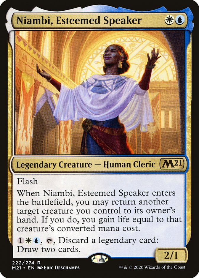 Niambi, Esteemed Speaker [Core Set 2021] | PLUS EV GAMES 