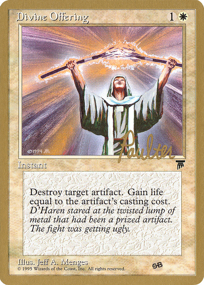 Divine Offering (Preston Poulter) (SB) [Pro Tour Collector Set] | PLUS EV GAMES 