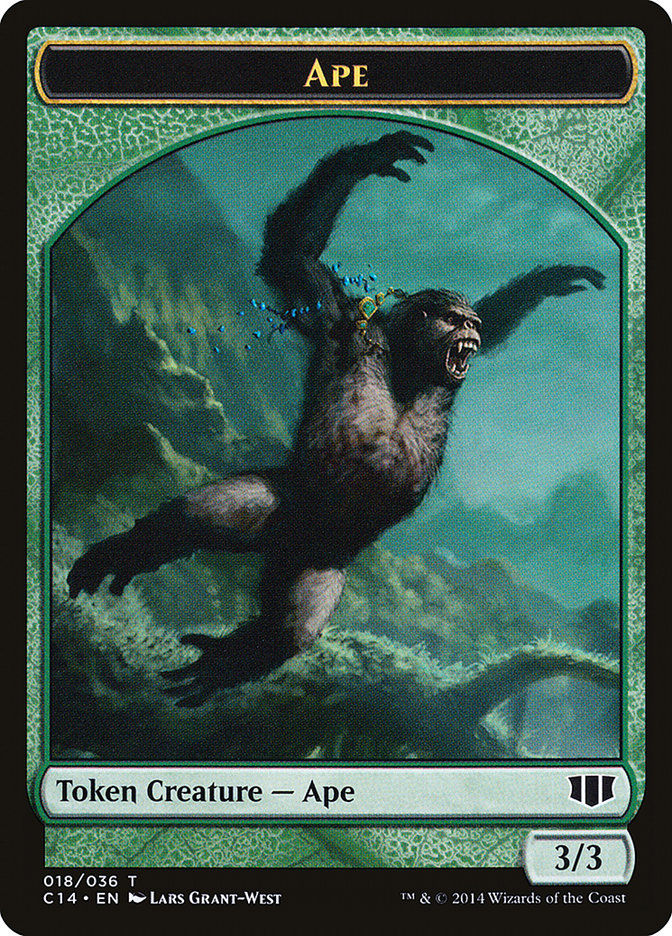 Ape // Zombie (011/036) Double-sided Token [Commander 2014 Tokens] | PLUS EV GAMES 