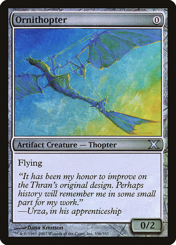 Ornithopter (Premium Foil) [Tenth Edition] | PLUS EV GAMES 