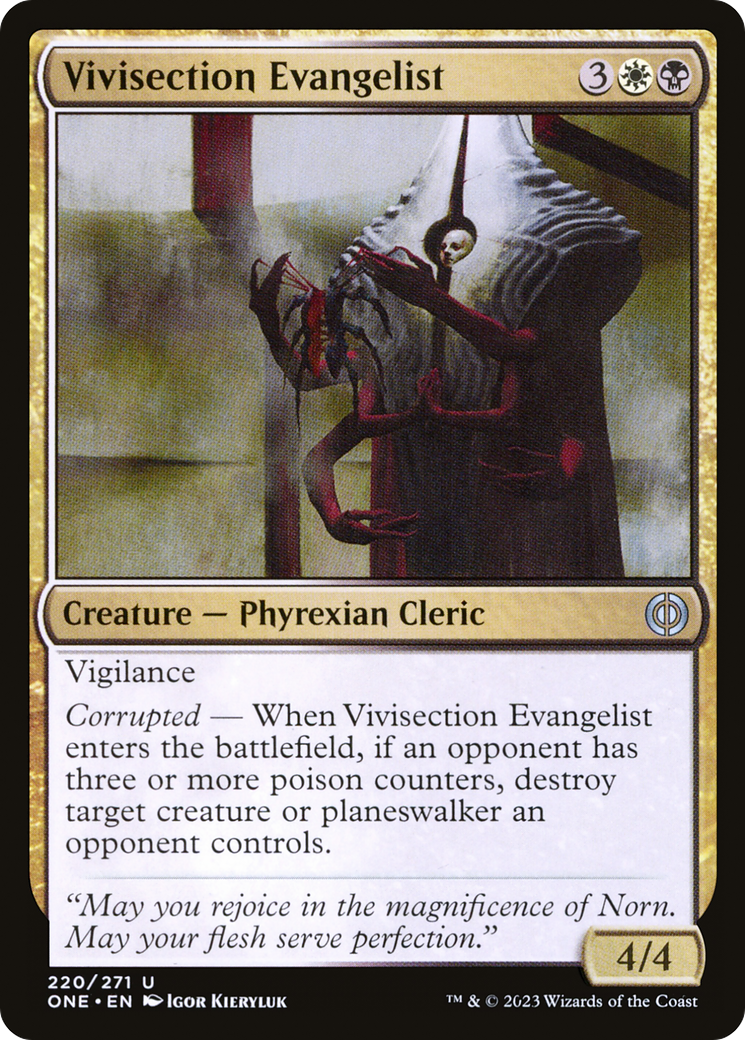 Vivisection Evangelist [Phyrexia: All Will Be One] | PLUS EV GAMES 