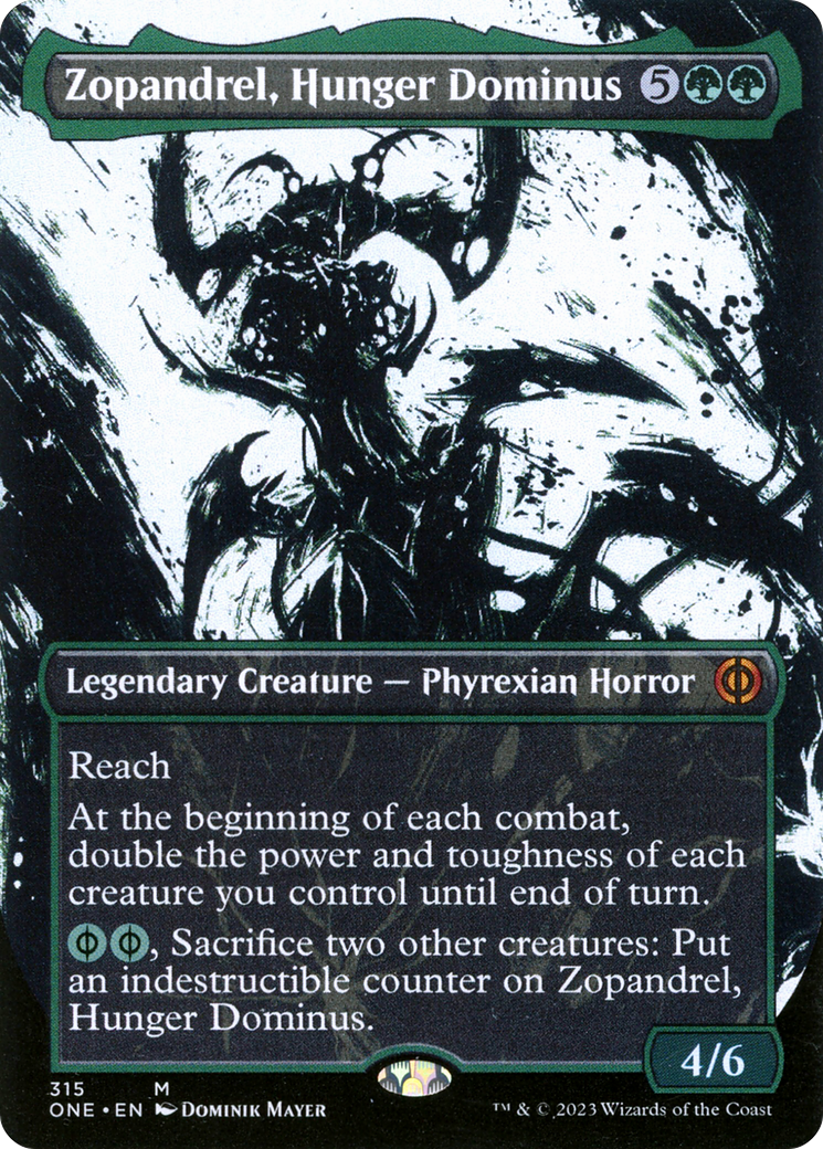 Zopandrel, Hunger Dominus (Borderless Ichor) [Phyrexia: All Will Be One] | PLUS EV GAMES 