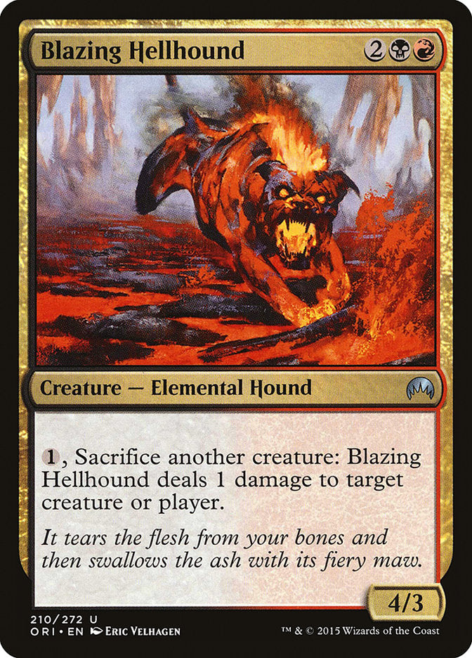 Blazing Hellhound [Magic Origins] | PLUS EV GAMES 