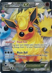 Flareon EX (Full Art) (RC28) [Generations: Radiant Collection] | PLUS EV GAMES 
