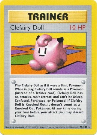 Clefairy Doll (70/102) [Base Set (Shadowless)] | PLUS EV GAMES 