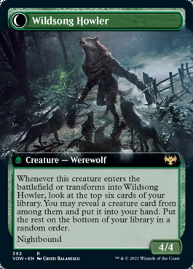 Howlpack Piper // Wildsong Howler (Extended) [Innistrad: Crimson Vow] | PLUS EV GAMES 