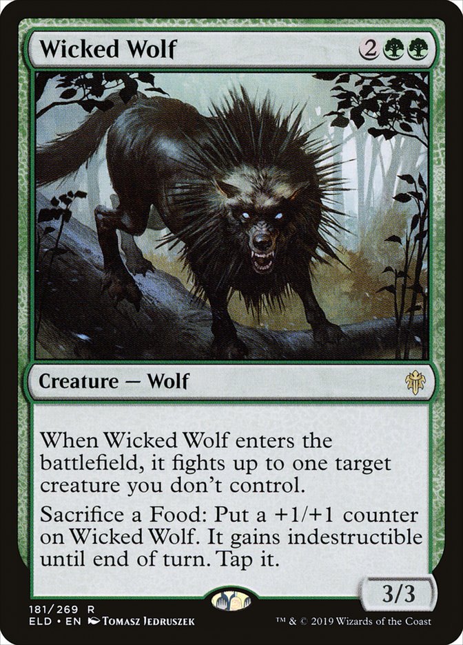 Wicked Wolf [Throne of Eldraine] | PLUS EV GAMES 