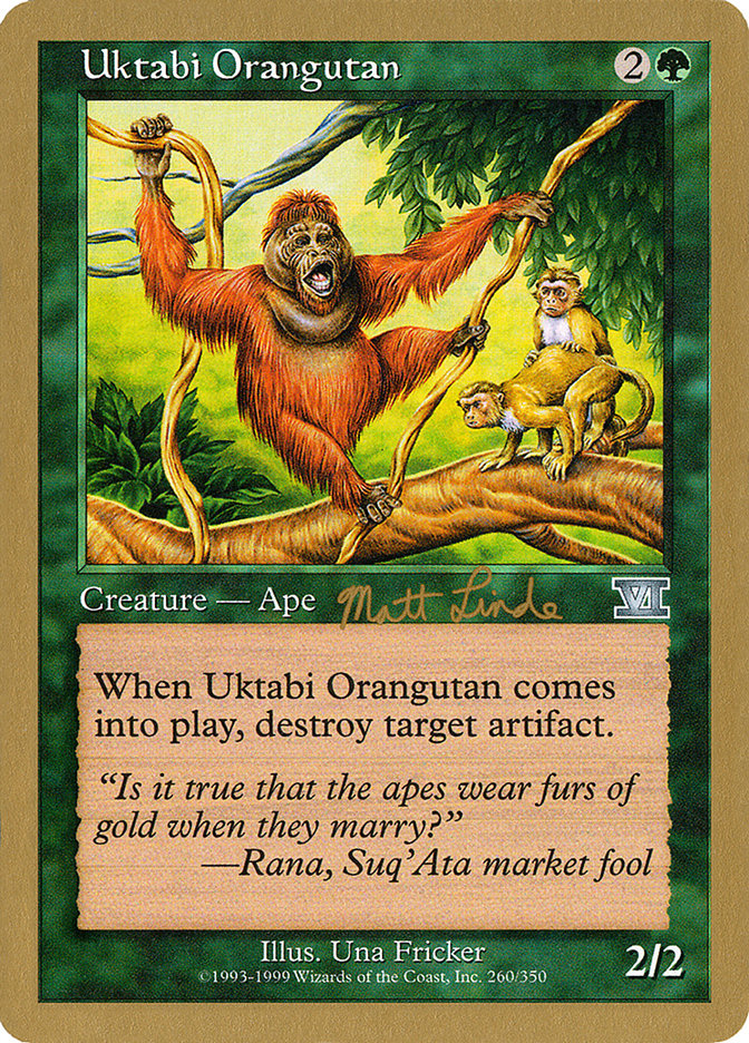 Uktabi Orangutan (Matt Linde) [World Championship Decks 1999] | PLUS EV GAMES 