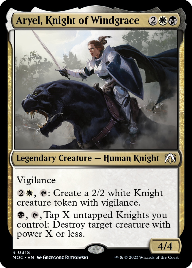Aryel, Knight of Windgrace [March of the Machine Commander] | PLUS EV GAMES 