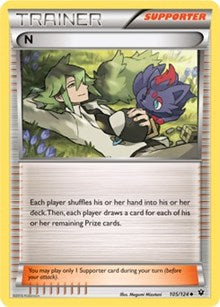 N (Supporter) (105) [XY - Fates Collide] | PLUS EV GAMES 