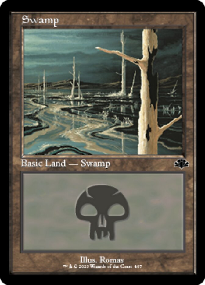 Swamp (407) (Retro) [Dominaria Remastered] | PLUS EV GAMES 