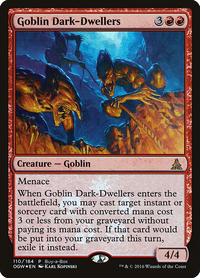 Goblin Dark-Dwellers (Buy-A-Box) [Oath of the Gatewatch Promos] | PLUS EV GAMES 