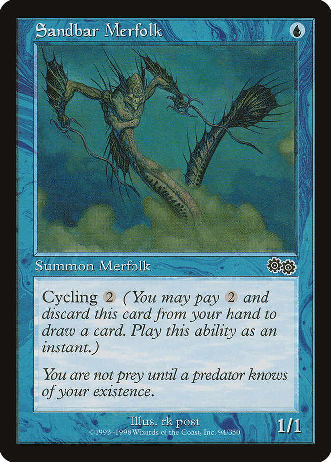 Sandbar Merfolk [Urza's Saga] | PLUS EV GAMES 