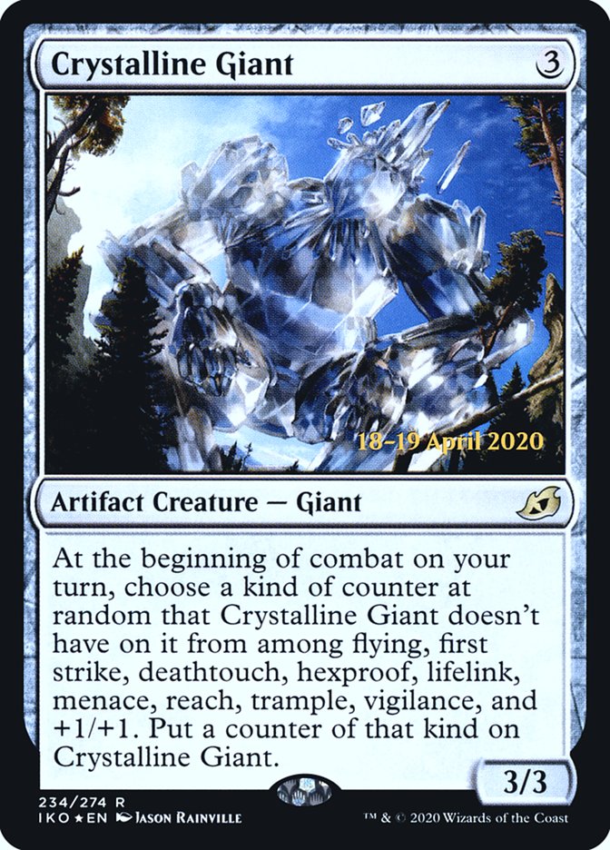 Crystalline Giant  [Ikoria: Lair of Behemoths Prerelease Promos] | PLUS EV GAMES 