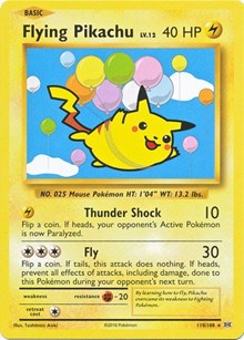 Flying Pikachu (110) [XY - Evolutions]