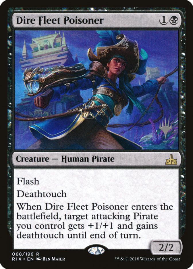 Dire Fleet Poisoner (Promo Pack) [Rivals of Ixalan Promos] | PLUS EV GAMES 