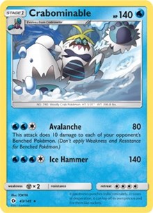 Crabominable (43) [SM Base Set] | PLUS EV GAMES 