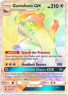 Gumshoos GX (Secret) (157) [SM Base Set] | PLUS EV GAMES 