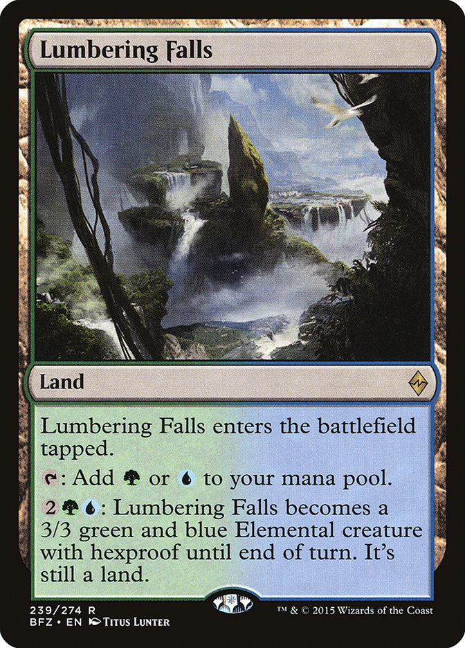 Lumbering Falls [Battle for Zendikar] | PLUS EV GAMES 