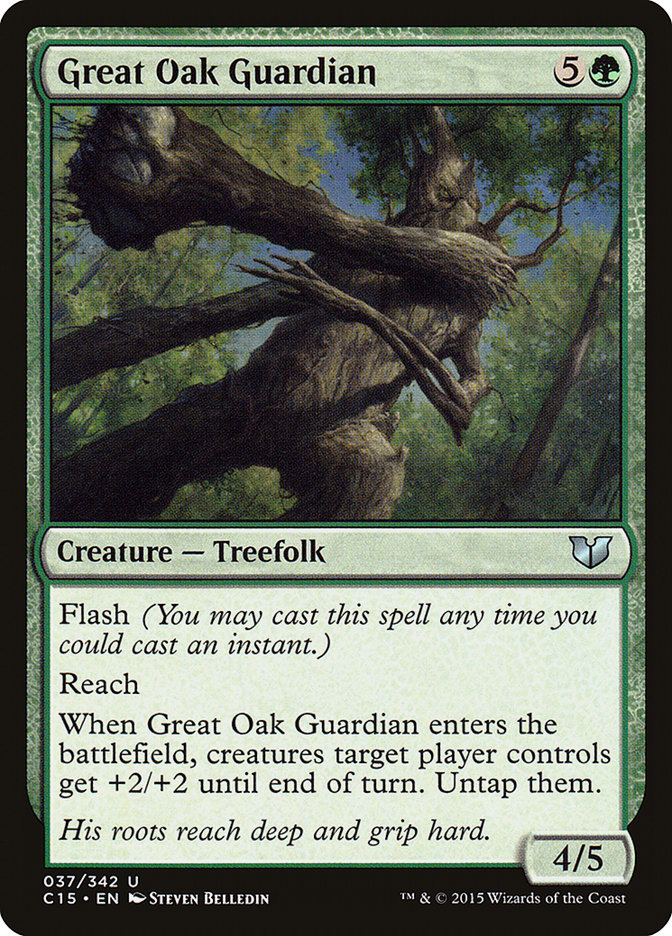Great Oak Guardian [Commander 2015] | PLUS EV GAMES 