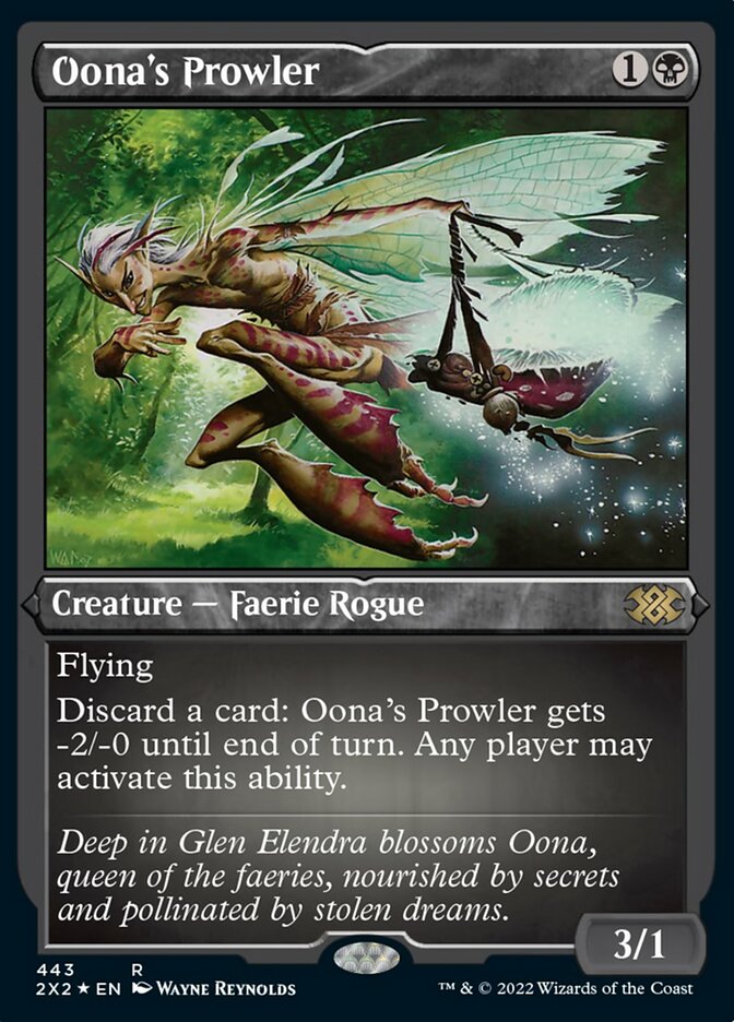 Oona's Prowler (Foil Etched) [Double Masters 2022] | PLUS EV GAMES 