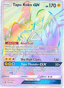 Tapu Koko GX (Secret) (153) [SM - Guardians Rising] | PLUS EV GAMES 