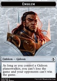 Emblem - Gideon of the Trials // Zombie Token [Amonkhet] | PLUS EV GAMES 