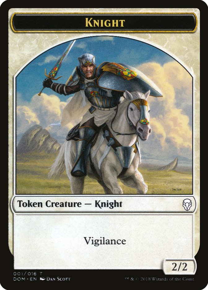 Knight (001/016) [Dominaria Tokens] | PLUS EV GAMES 