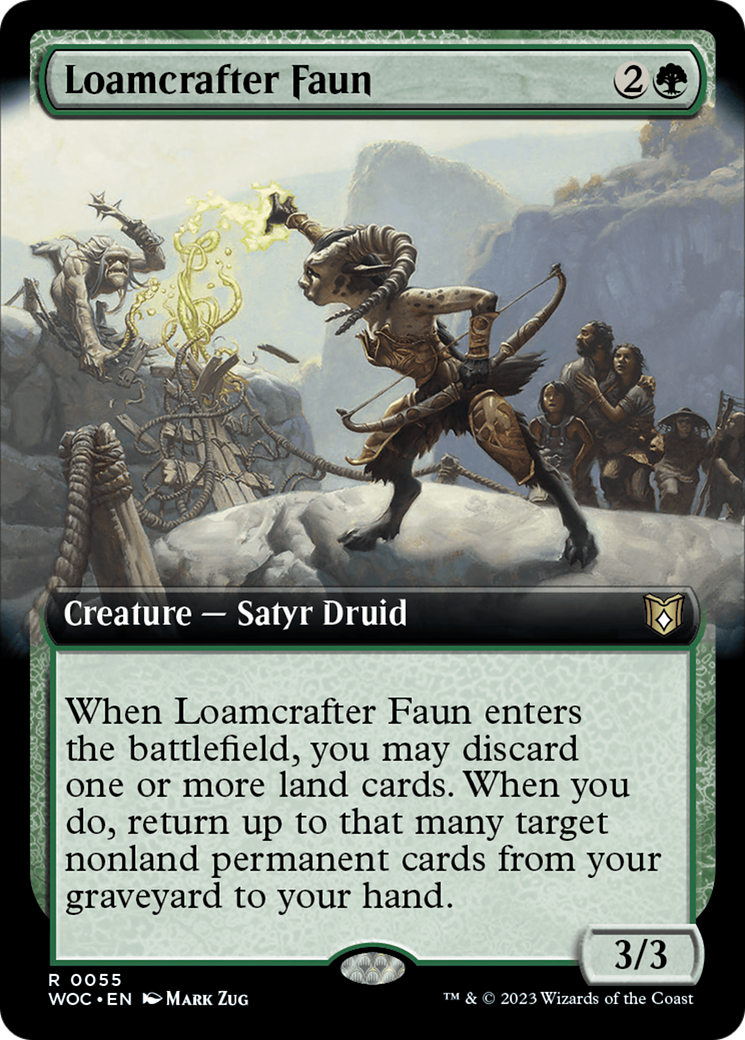 Loamcrafter Faun (Extended Art) [Wilds of Eldraine Commander] | PLUS EV GAMES 