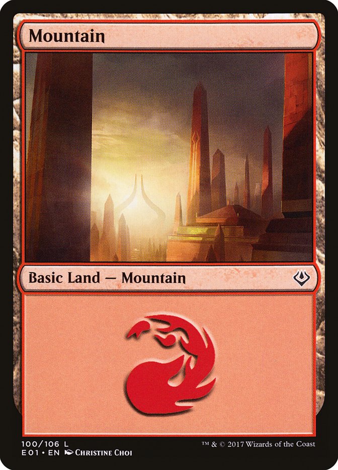 Mountain (100) [Archenemy: Nicol Bolas] | PLUS EV GAMES 