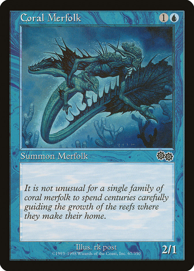 Coral Merfolk [Urza's Saga] | PLUS EV GAMES 