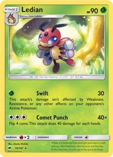 Ledian (10) [SM - Burning Shadows] | PLUS EV GAMES 