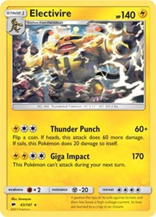 Electivire (43) [SM - Burning Shadows]